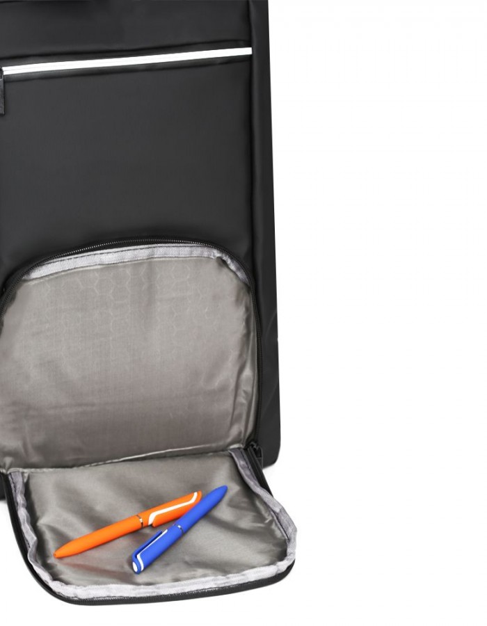Рюкзак для ноутбука Nikibo Essential зі світловідбивачем колір чорний 30011205-01